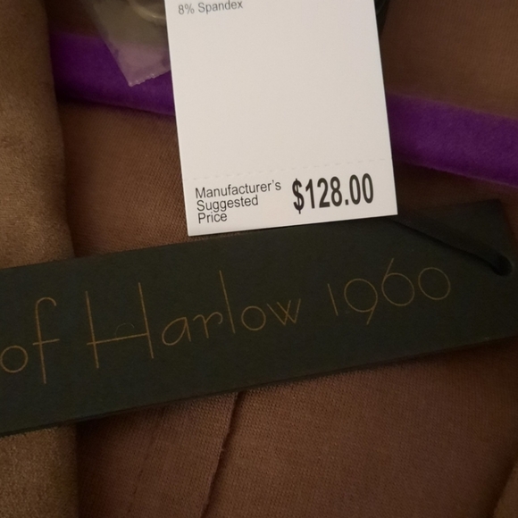 House of Harlow Faux Suede Brown Coat - Picture 2 of 6